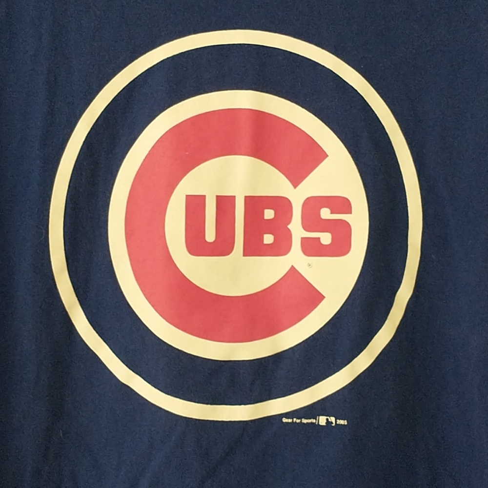Chicago Cubs T-shirt Men's Large Royal Blue - Picture 2 of 5